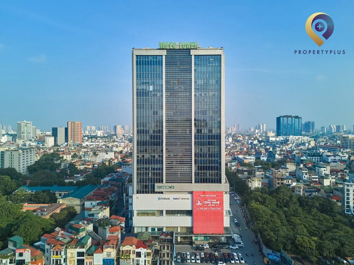 MIPEC Tower building exterior overview in Dong Da District, Hanoi.